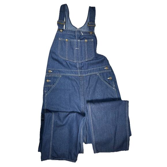 Vintage Overalls Sears Roebucks Union Made In USA 36x34 Workwear Grunge Skater - Picture 1 of 8